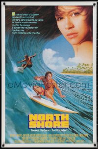 9z1390 NORTH SHORE 1sh 1987 great Hawaiian surfing image + close up of sexy Nia Peeples!