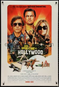 9z1398 ONCE UPON A TIME IN HOLLYWOOD int'l advance DS 1sh 2019 Tarantino, montage art by Chorney!