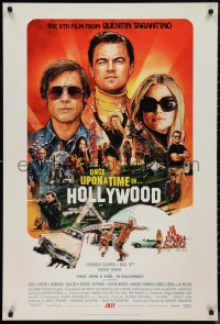 9z1395 ONCE UPON A TIME IN HOLLYWOOD advance DS 1sh 2019 Tarantino, DiCaprio, montage art by Chorney!