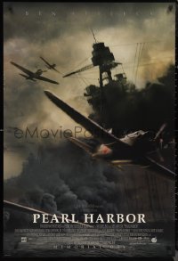 9z1405 PEARL HARBOR advance DS 1sh 2001 Ben Affleck, Beckinsale, Hartnett, bombers over battleship!