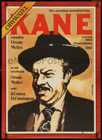 9z0923 CITIZEN KANE Polish 26x36 R1987 cool Time Magazine art of Orson Welles by Marszatek!
