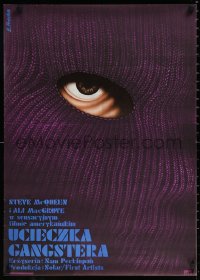 9z0975 GETAWAY Polish 22x33 1975 Sam Peckinpah, completely different art by Elzbieta Procka!