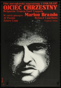 9z0976 GODFATHER Polish 23x33 1973 Coppola classic, different art of Marlon Brando by Ruminski!