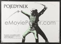 9z1055 DUELLISTS Polish 19x27 1978 Ridley Scott, Harvey Keitel, cool Schejbal & Klimowski art!