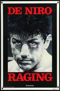 9z1418 RAGING BULL teaser 1sh 1980 Martin Scorsese, classic Kunio Hagio art of Robert De Niro!