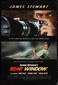 9z1423 REAR WINDOW DS 1sh R2000 Alfred Hitchcock, c/u of voyeur Jimmy Stewart & sexy Grace Kelly!