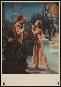 9z0216 ROMEO & JULIET export Russian 16x23 1955 Russian version of Shakespeare classic, roses style!