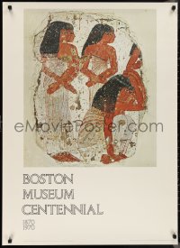 9z0286 BOSTON MUSEUM CENTENNIAL 28x38 German museum/art exhibition 1969 women mourning!