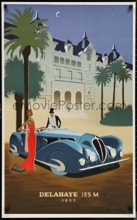 9z0342 PIERRE FIX MASSEAU 25x40 art print 1989 train art by the artist, Monte-Carlo!