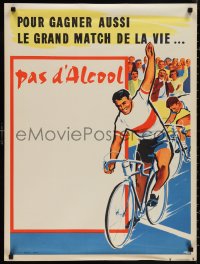 9z0175 POUR GAGNER AUSSI LE GRAND MATCH DE LA VIE PAS D'ALCOOL 24x32 French special poster 1960s