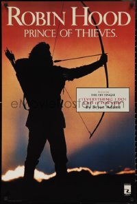 9z0260 ROBIN HOOD PRINCE OF THIEVES 24x36 music poster 1991 different silhouette of Kevin Costner!