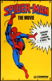 9z0182 SPIDER-MAN 30x47 special poster 1985 promoting a movie that never happened!