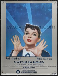 9z0369 STAR IS BORN 21x28 video poster R1983 classic close up art of Judy Garland!