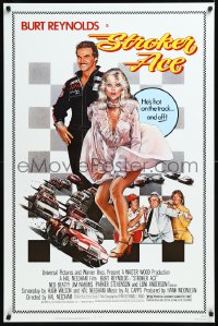9z1460 STROKER ACE 1sh 1983 car racing art of Burt Reynolds & sexy Loni Anderson by Drew Struzan!
