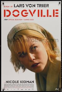 9z0194 DOGVILLE Swiss 2003 great close up of Nicole Kidman, directed by Lars von Trier!