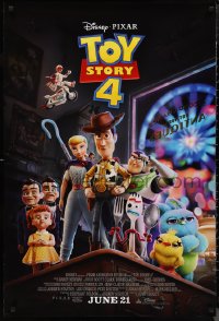 9z1477 TOY STORY 4 advance DS 1sh 2019 Walt Disney, Pixar, Woody, Buzz Lightyear and cast!