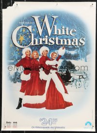 9z0376 WHITE CHRISTMAS 17x24 video poster R1985 Bing Crosby, Danny Kaye, Clooney, musical classic!