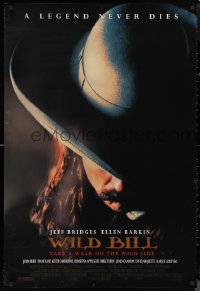 9z1495 WILD BILL 1sh 1995 Ellen Barkin, cool image of Jeff Bridges in title role!