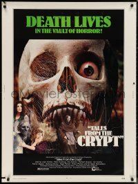 1a2250 TALES FROM THE CRYPT 30x40 1972 Peter Cushing, Joan Collins, E.C. comics, cool skull image!