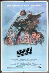 1a0432 EMPIRE STRIKES BACK style B 40x60 1980 George Lucas sci-fi classic, cool artwork by Tom Jung!