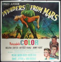 1a0020 INVADERS FROM MARS linen 6sh 1953 hordes of green monsters from outer space, ultra rare!