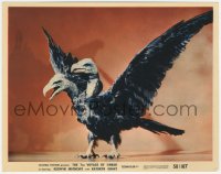 1a1454 7th VOYAGE OF SINBAD color 8x10 still 1958 Harryhausen, special FX image of 2-headed roc bird!