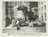 1a1468 BEAST FROM 20,000 FATHOMS 8x10.25 still 1953 Ray Bradbury, FX image of monster on city street!