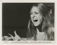 1a1449 TEXAS CHAINSAW MASSACRE 8x10.25 still #1 1974 super close up of Marilyn Burns screaming!