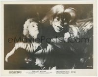 1a1572 VOODOO WOMAN 8x10.25 still 1957 close up of creepy monster with unconscious Mary Ellen Kaye!