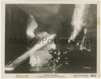 1a1575 WAR OF THE WORLDS 8x10.25 still 1953 FX image of alien war ships firing on city streets!