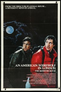 1a1053 AMERICAN WEREWOLF IN LONDON 1sh 1981 David Naughton, Agutter, Dunne, John Landis!