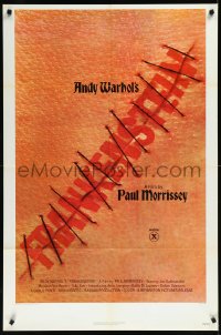 1a1056 ANDY WARHOL'S FRANKENSTEIN 2D 1sh 1974 Paul Morrissey, great image of title in stitches!