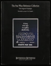 1a0493 BUTTERFIELD & BUTTERFIELD THE STAR WARS REFERENCE COLLECTION 11/15/99 auction catalog 1999