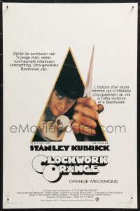1a1890 CLOCKWORK ORANGE Belgian 1972 Stanley Kubrick classic, Philip Castle art of Malcolm McDowell!