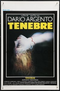 1a1903 TENEBRE Belgian 1982 Dario Argento giallo, wild artwork of corpse!