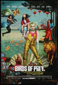 1a2438 BIRDS OF PREY advance DS 1sh 2020 Margot Robbie as Harley Quinn, great surreal artwork!