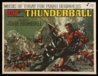 1a0536 THUNDERBALL song book 1978 McCarthy art of James Bond, music of today for piano beginners!