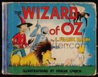 1a0532 WIZARD OF OZ hardcover book 1939 L. Frank Baum's story with illustrations by Oskar Lebeck!