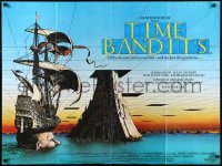 1a2217 TIME BANDITS British quad 1981 John Cleese, Sean Connery, art by director Terry Gilliam!