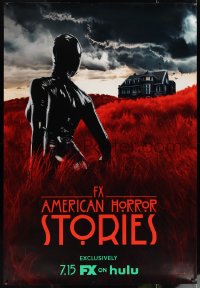 1a0418 AMERICAN HORROR STORIES TV DS bus stop 2021 different sexy horror image in red field!
