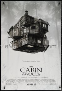 1a2448 CABIN IN THE WOODS advance DS 1sh 2011 Kristen Connolly, Chris Hemsworth, creepy image!