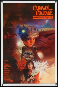 1a2452 CARAVAN OF COURAGE int'l 1sh 1984 An Ewok Adventure, Star Wars, art by Kazuhiko Sano!