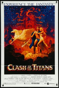 1a1104 CLASH OF THE TITANS 1sh 1981 Ray Harryhausen, fantasy art by Greg & Tim Hildebrandt!