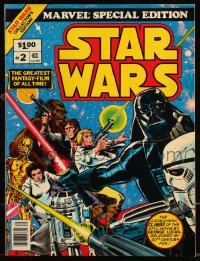 1a0458 STAR WARS #2 comic book August 1977 Marvel Special Edition, great color artwork!