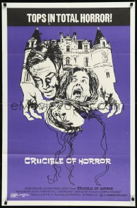 1a1126 CRUCIBLE OF HORROR 1sh 1971 Viktors Ritelis' The Corpse, tops in total horror, cool art!