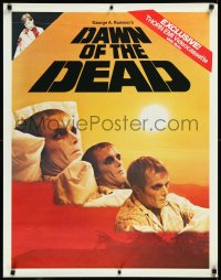 1a2335 DAWN OF THE DEAD 26x33 video poster R1980s George Romero, images of zombie Emge & Flyboy!