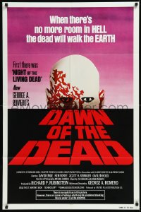 1a1136 DAWN OF THE DEAD 1sh 1979 George Romero, no more room in HELL for the dead, Powers art!