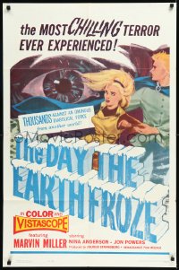 1a1139 DAY THE EARTH FROZE 1sh 1963 Sampo, the most chilling terror ever experienced, cool art!