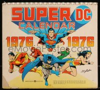 1a0508 DC COMICS spiral-bound calendar 1976 Super DC Calendar with Neal Adams & Giordano art!