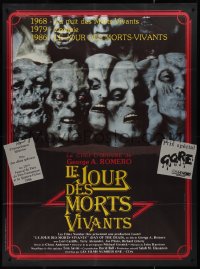 1a0287 DAY OF THE DEAD French 1p 1986 George Romero's Night of the Living Dead, different zombies!